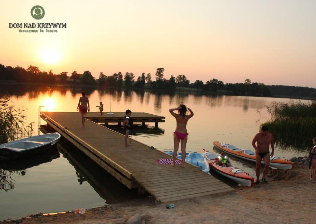 Dom Nad Krzywym - Prywatna Plaza, 2 Boiska, Sauna, Plac Zabaw Krzywe  Ngoại thất bức ảnh